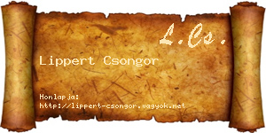 Lippert Csongor névjegykártya